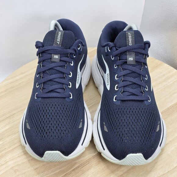 Brooks Ghost 15 Womens US9 Shoes Running Walking 1203801B012 Blue White Sneaker - Picture 4 of 8